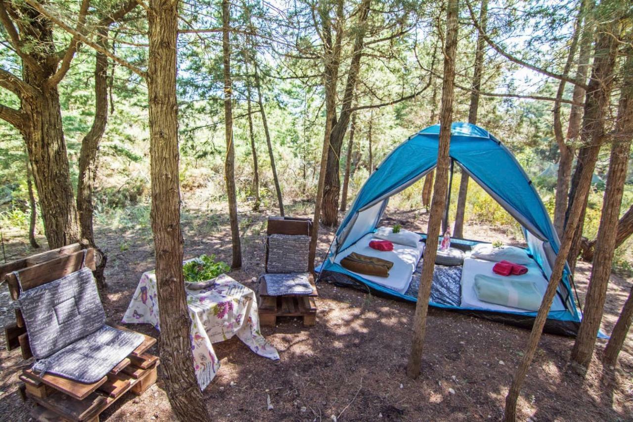 Drolma Ling Nature Cabins Theologos  Luaran gambar